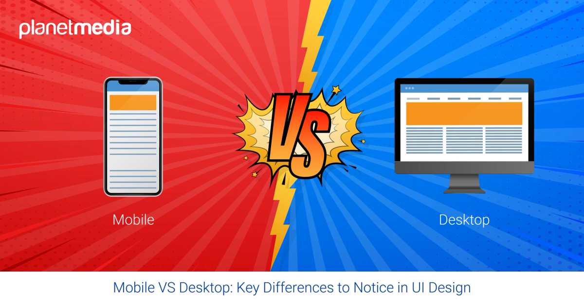 Cover Image for Mobile VS Desktop: Key Differences to Notice in UI Design