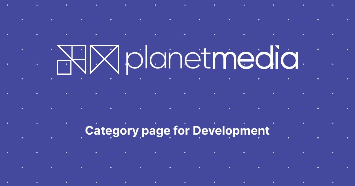Category page for Development